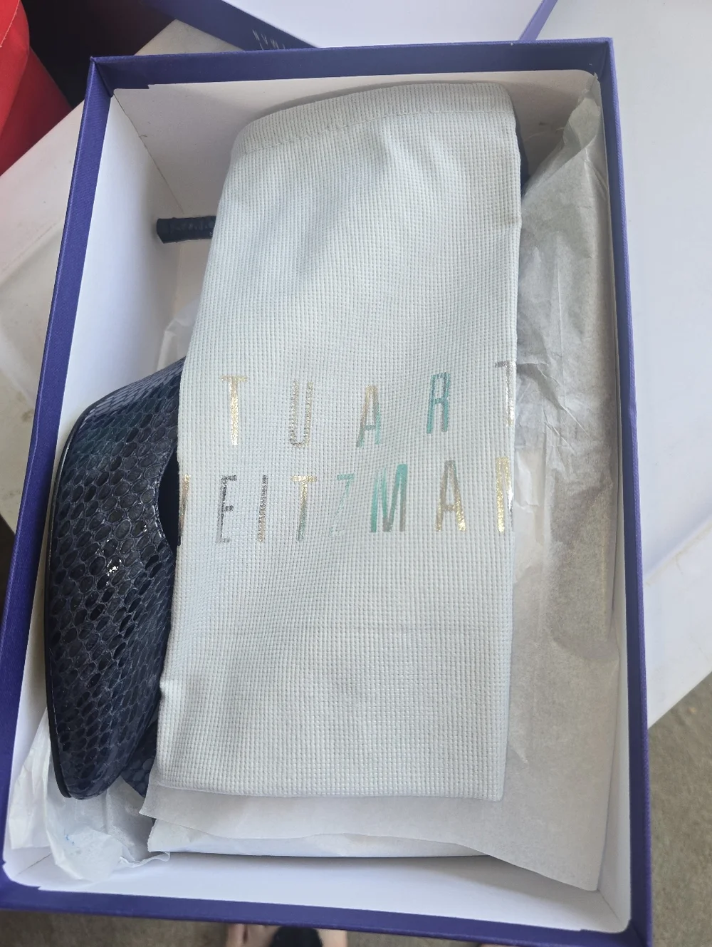 NEW Stuart Weitzman Snake Heels In Box - Picture 7 of 7